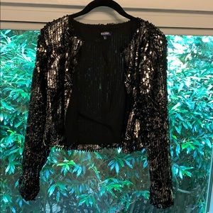 Tildon graffiti sequin blazer